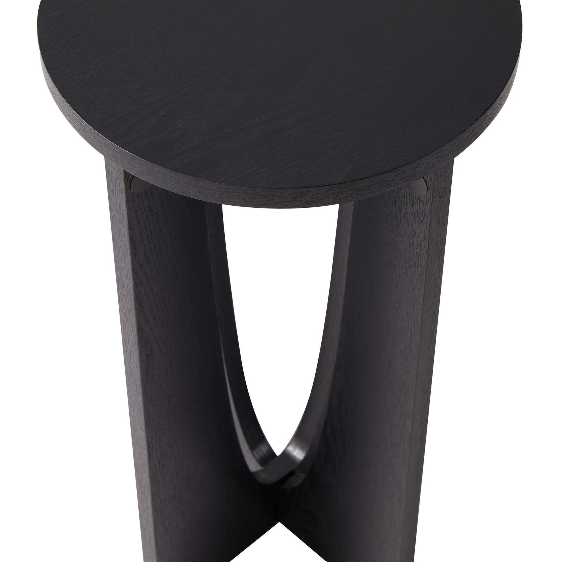 Lana Round Side Table - Black - DUSK