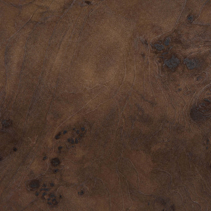 Lana Round Side Table - Dark Burl Effect - DUSK
