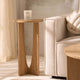 Lana Round Side Table - Light Wood - DUSK