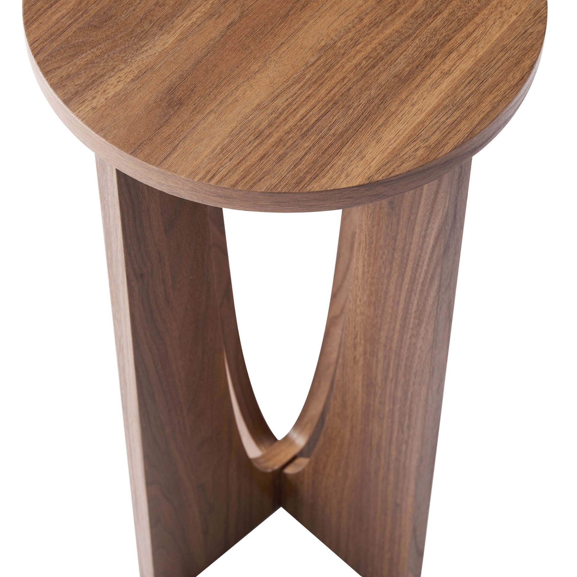 Lana Round Side Table - Medium Wood - DUSK