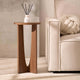 Lana Round Side Table - Medium Wood - DUSK
