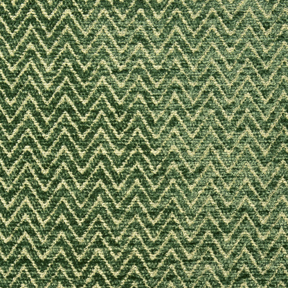 Large Herringbone Pattern Eyelet Curtains - Green - DUSK
