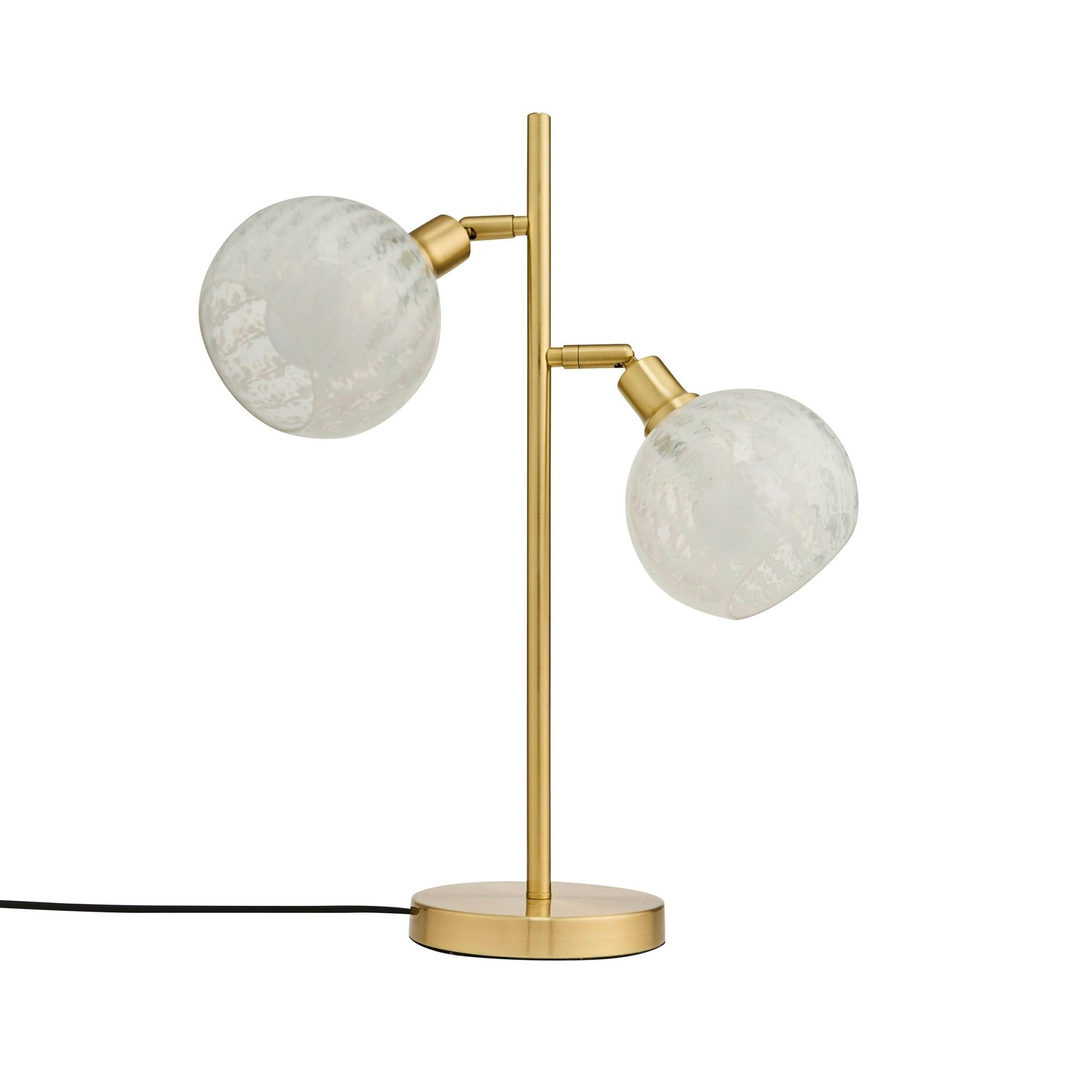 Layla Glass Shade Table Lamp - Gold - DUSK