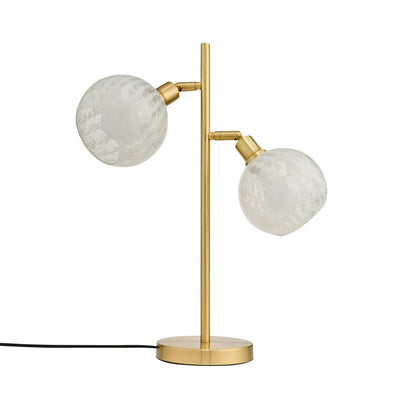 Layla Glass Shade Table Lamp - Gold - DUSK