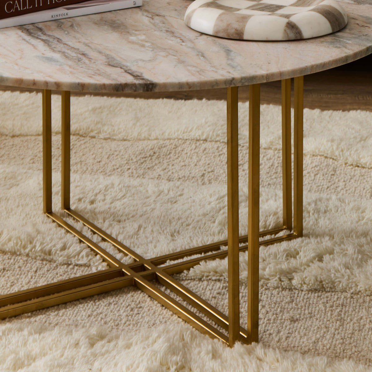 Leana Round Coffee Table - Marble - DUSK
