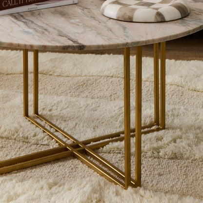 Leana Round Coffee Table - Marble - DUSK
