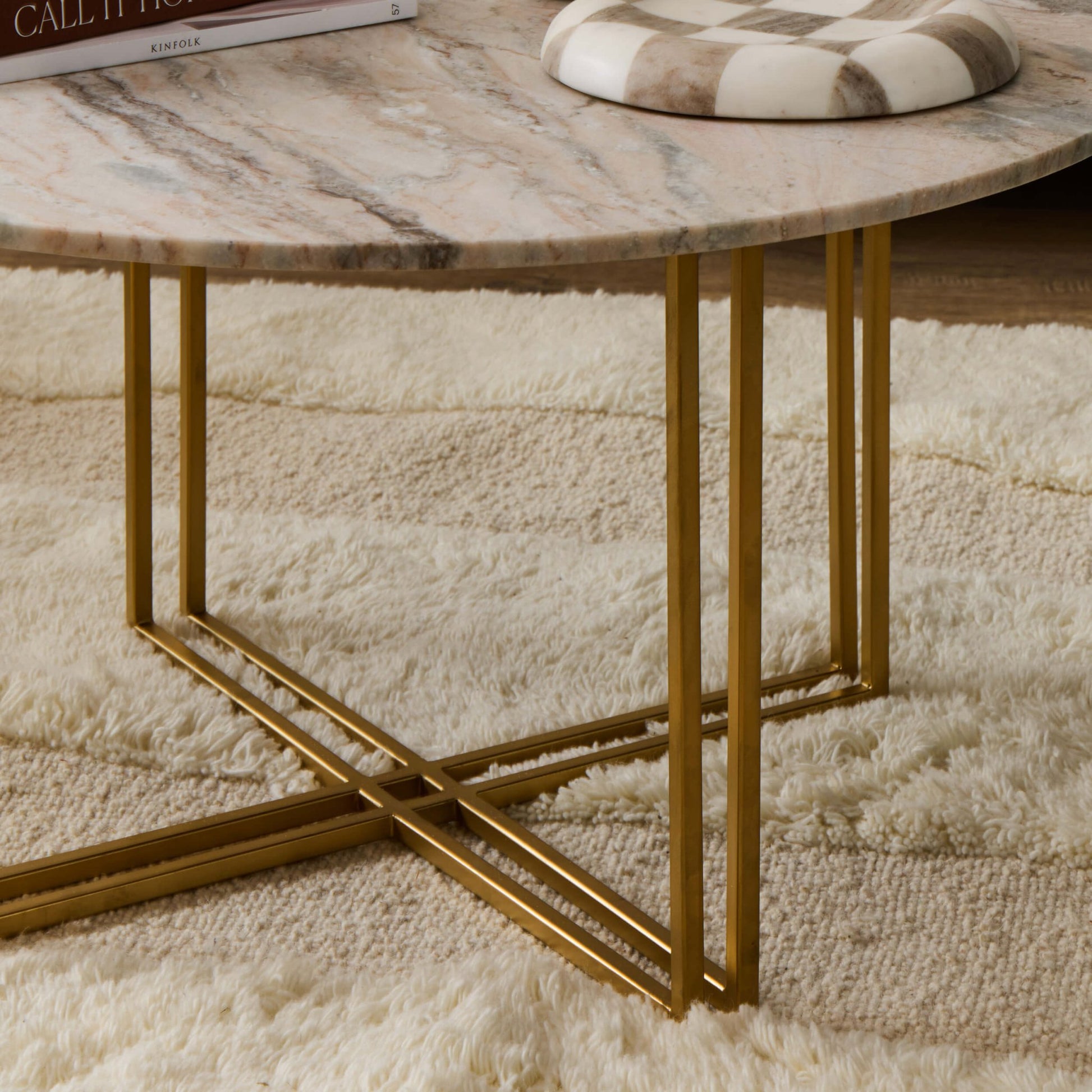 Leana Round Coffee Table - Marble - DUSK