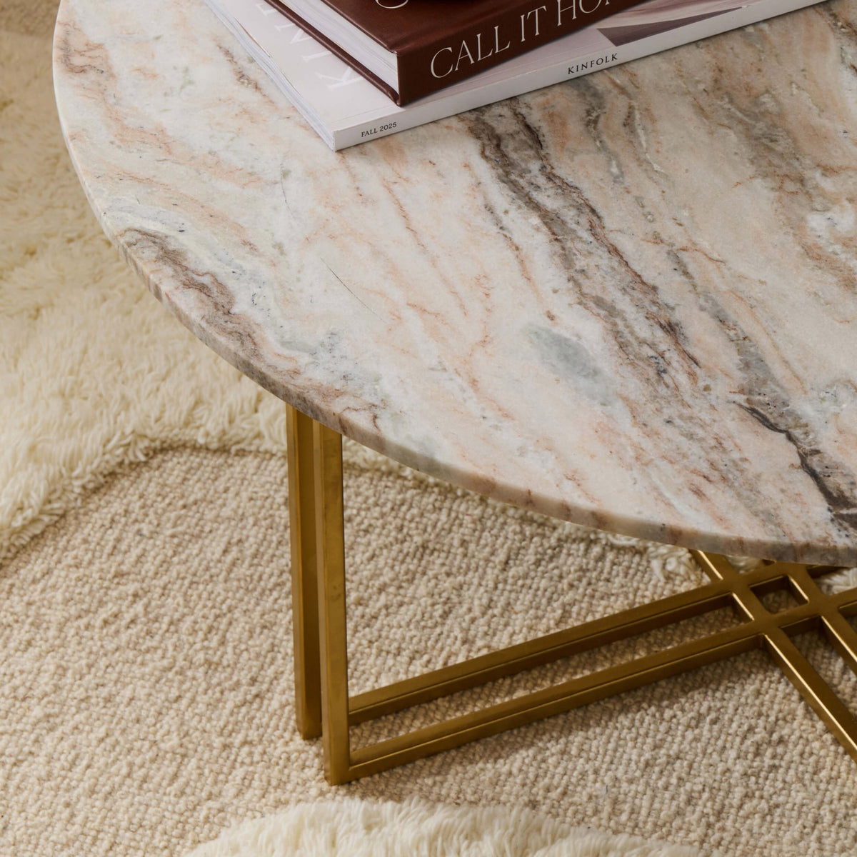 Leana Round Coffee Table - Marble - DUSK