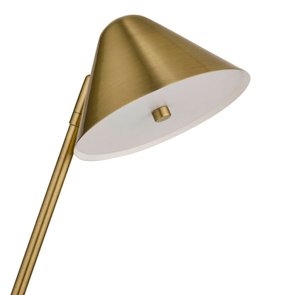 LED Desk Lamp with Phone Charging Station - Gold - DUSK