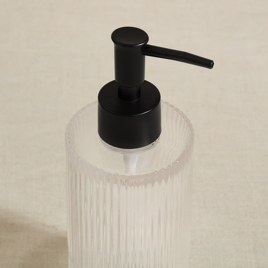 Lena Ribbed Glass Accessories Bundle - Set of 2 - DUSK