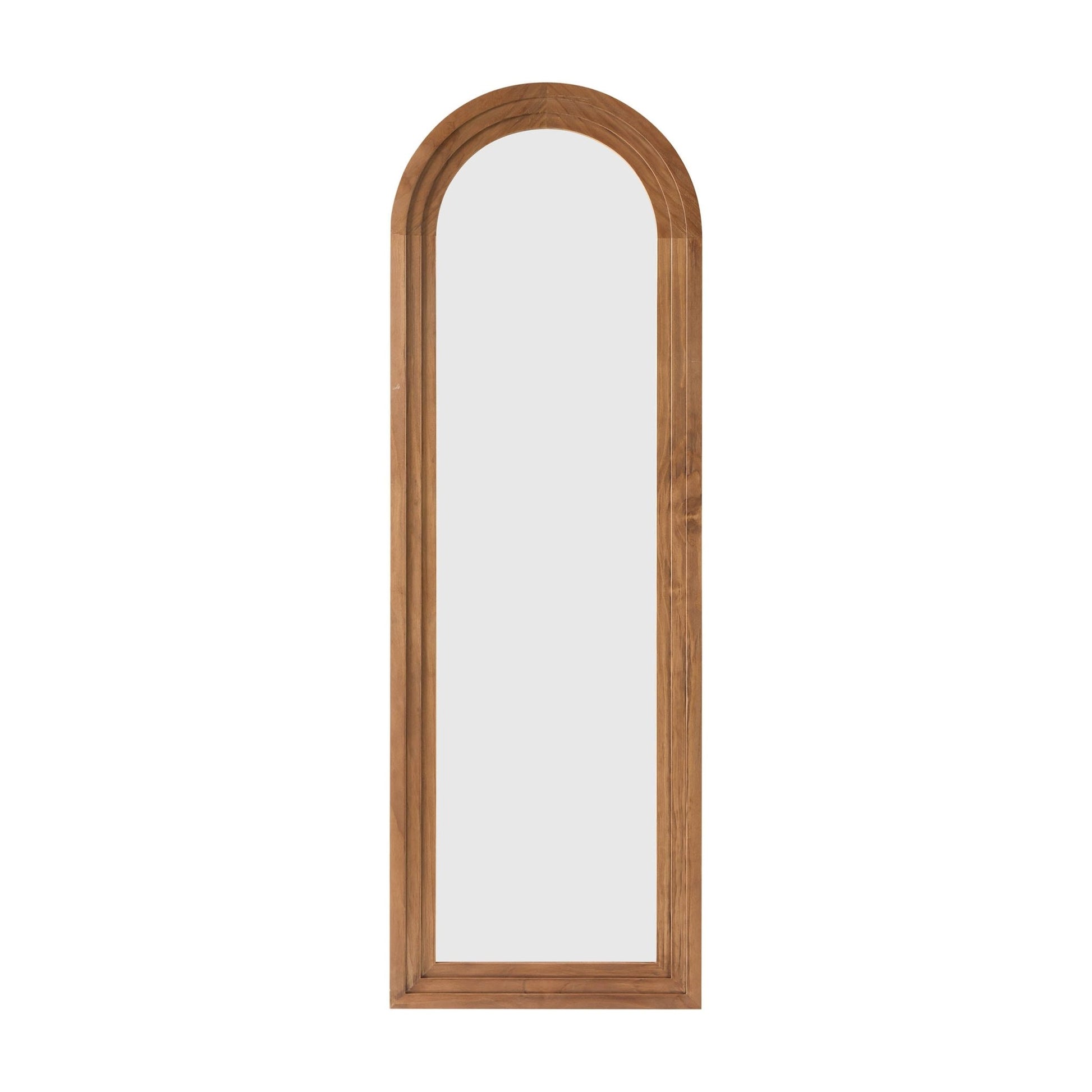 Lennon Arched Full Length Mirror - Light Wood - DUSK