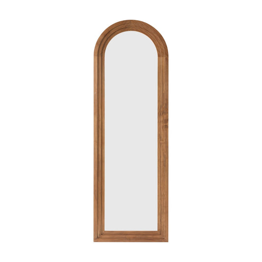 Lennon Arched Full Length Mirror - Light Wood - DUSK