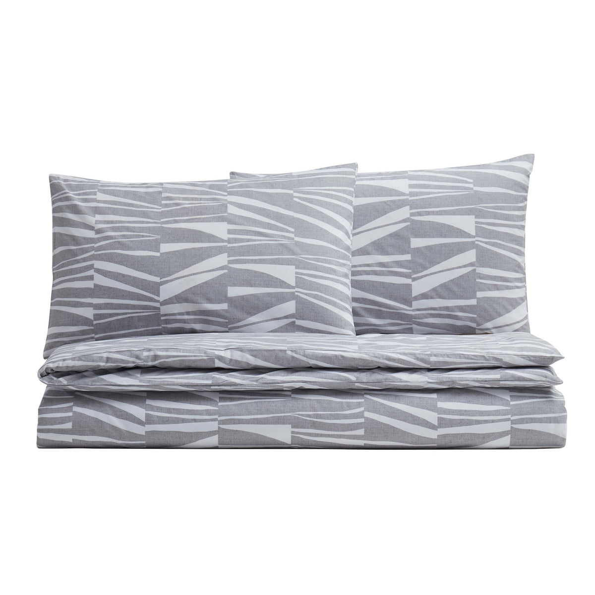 Lenox Duvet Cover & Pillowcase Set - Light Grey - DUSK