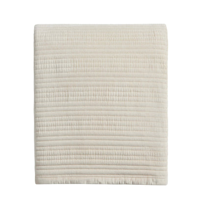 Leona Luxury Quilted Velvet Bedspread - Champagne - DUSK