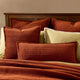 Leona Luxury Quilted Velvet Cushion Cover - Rust - DUSK