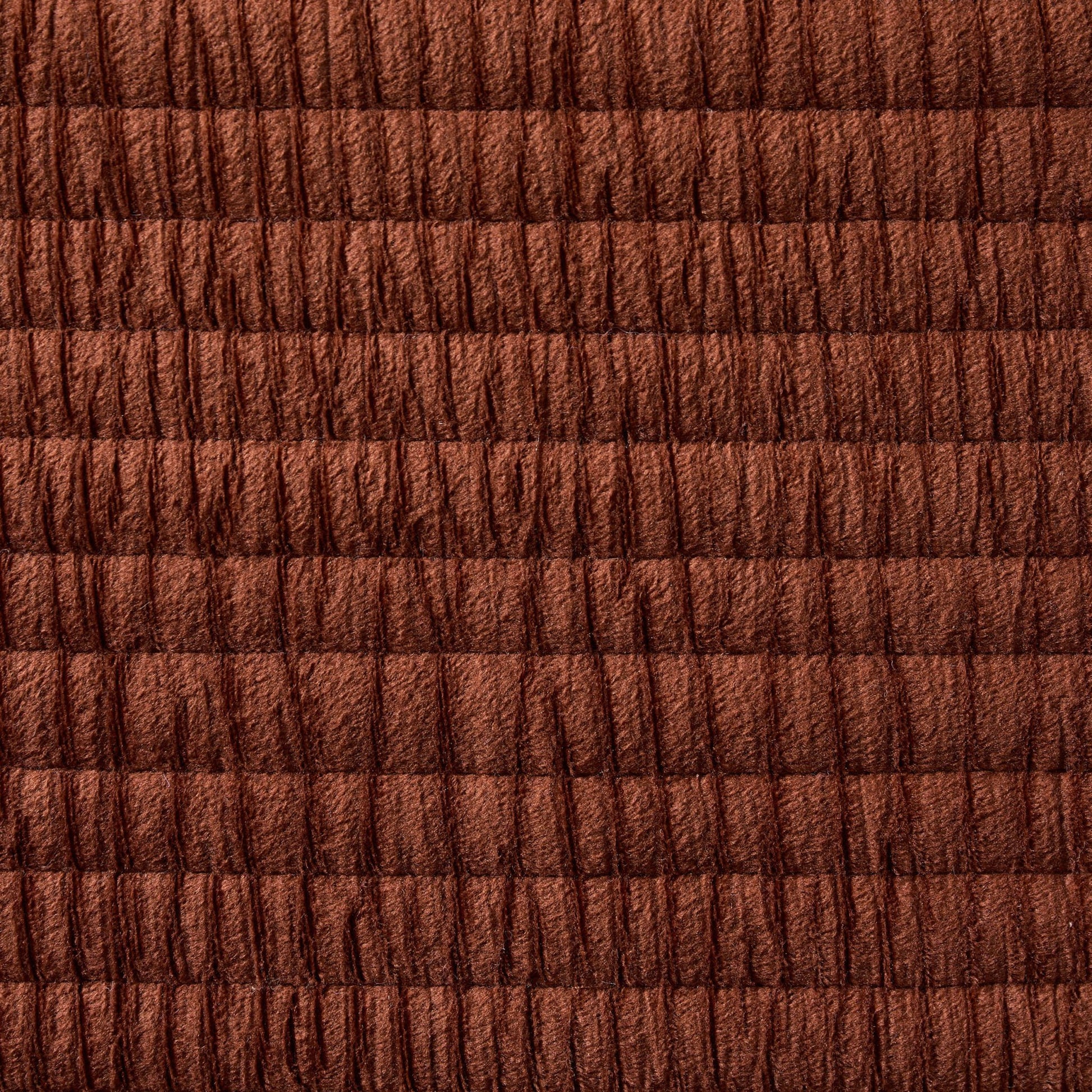 Leona Luxury Quilted Velvet Cushion Cover - Rust - DUSK