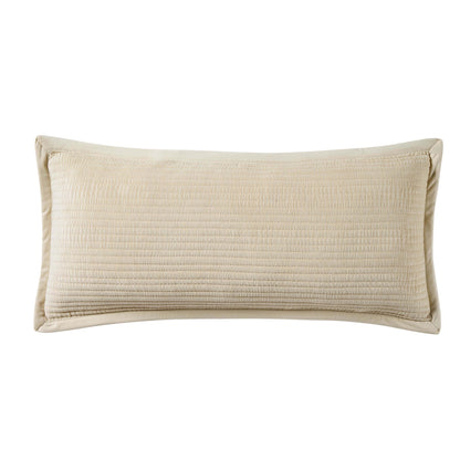 Leona Luxury Quilted Velvet Sofa Cushion Cover - Champagne - DUSK