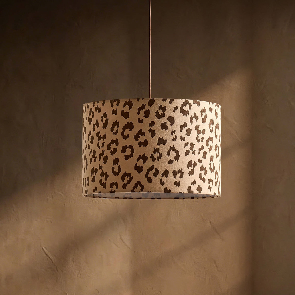 Leopard Print Ceiling Shade - Natural/Brown - DUSK