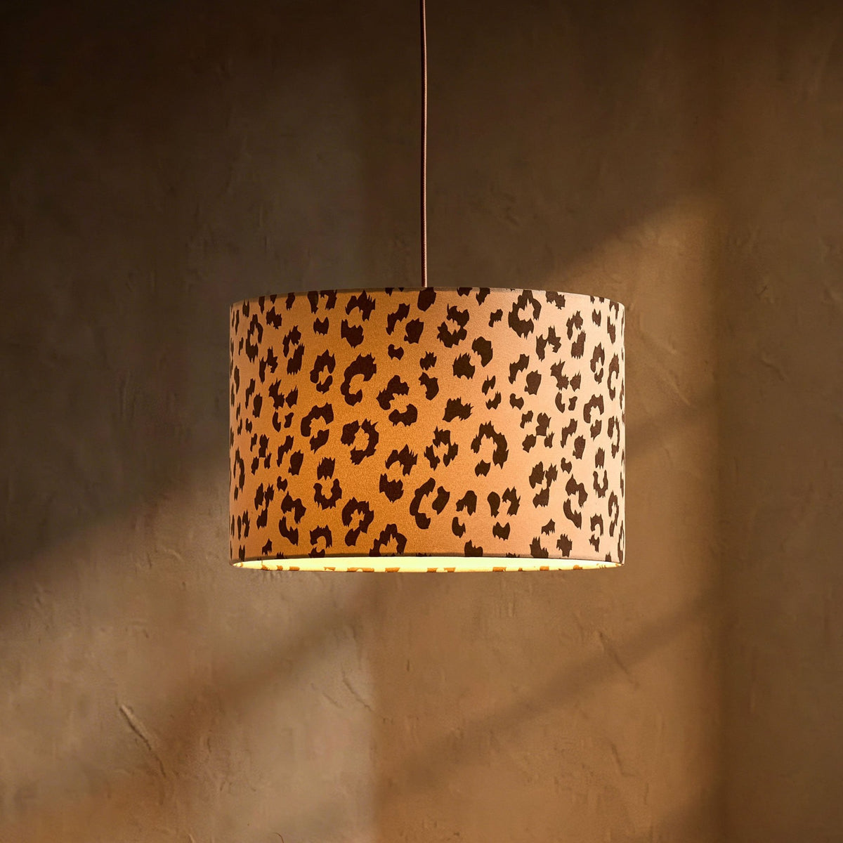Leopard Print Ceiling Shade - Natural/Brown - DUSK