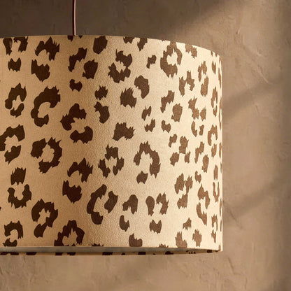 Leopard Print Ceiling Shade - Natural/Brown - DUSK