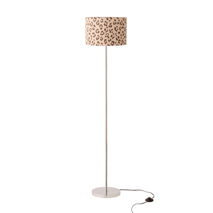 Leopard Print Floor Shade - Natural/Brown - DUSK