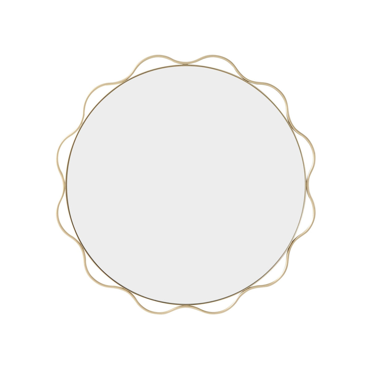 Liana Scallop Wall Mirror - Gold - DUSK