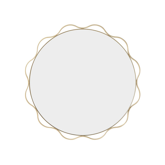 Liana Scallop Wall Mirror - Gold - DUSK