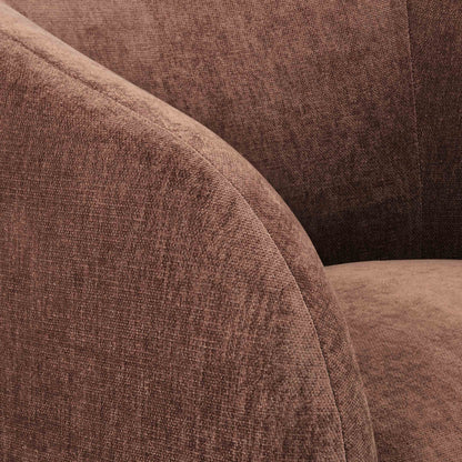 Liberty Accent Chair - Chenille Dark Rust - DUSK