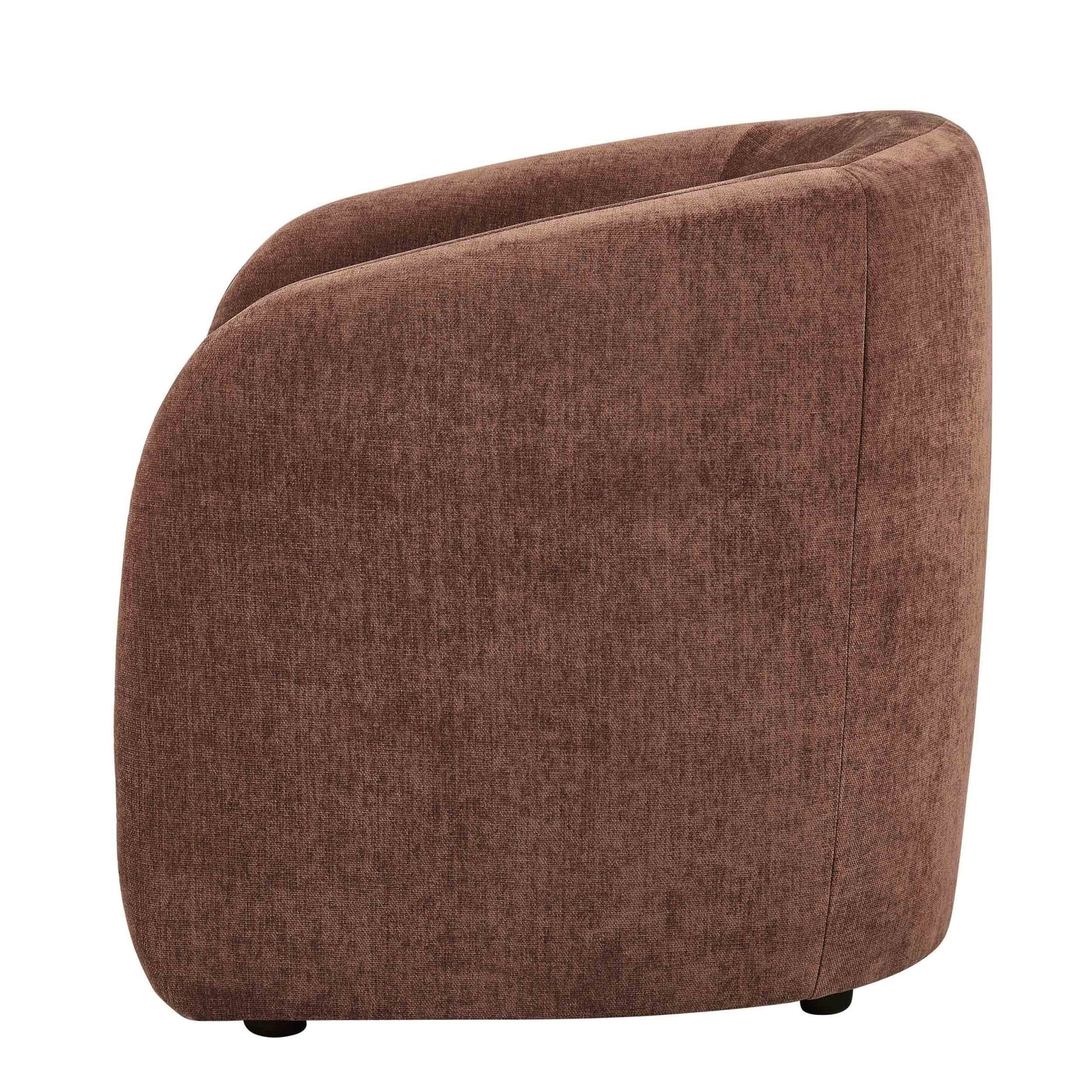 Liberty Accent Chair - Chenille Dark Rust - DUSK