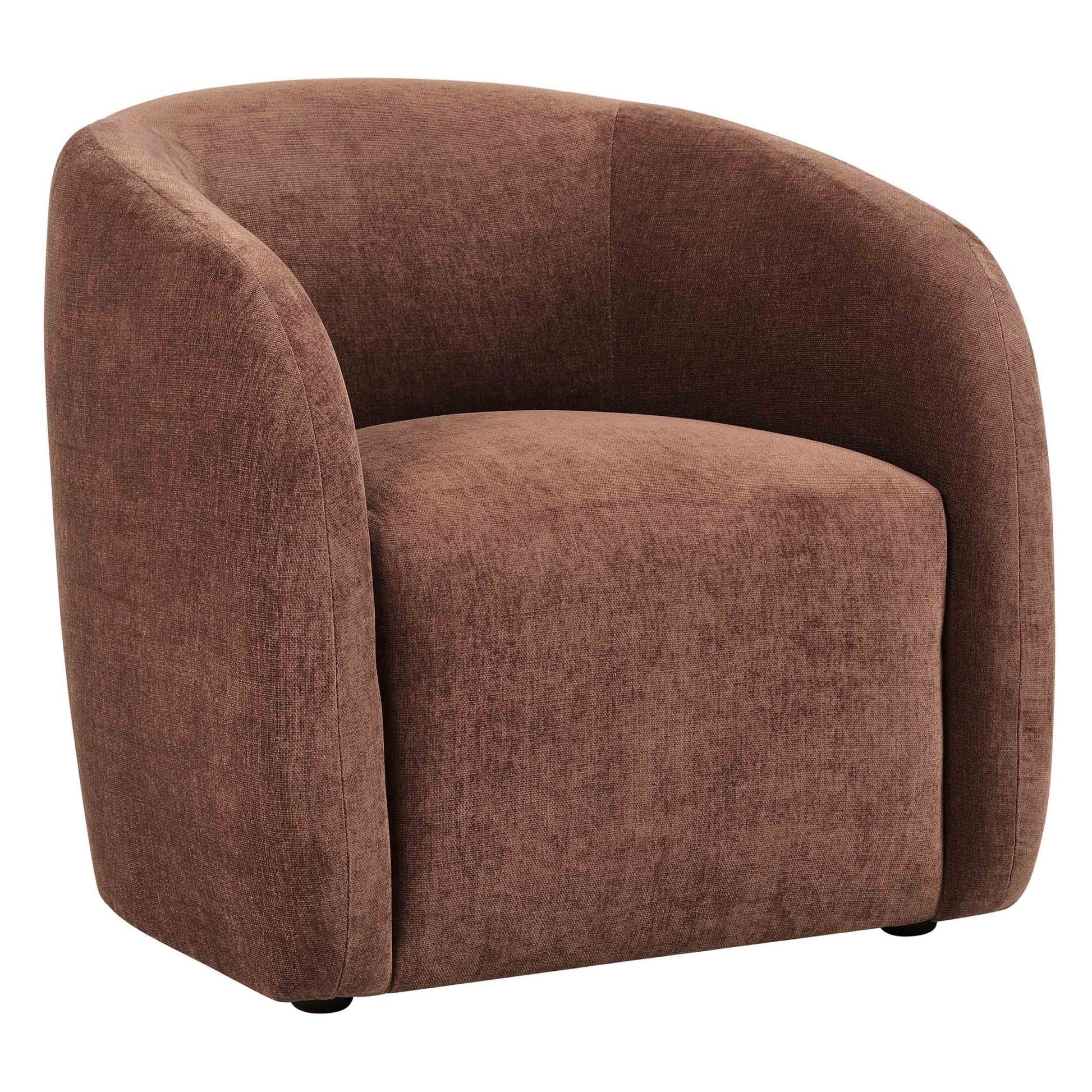 Liberty Accent Chair - Chenille Dark Rust - DUSK
