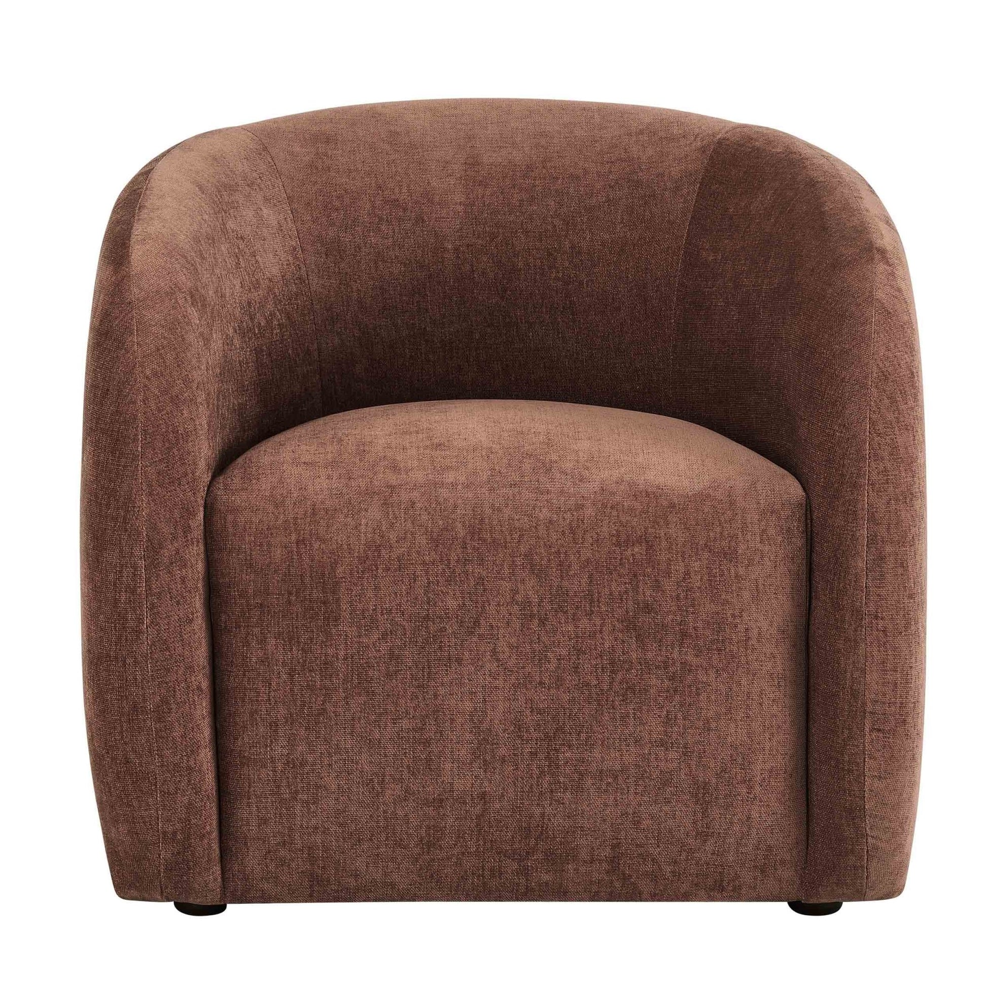 Liberty Accent Chair - Chenille Dark Rust - DUSK