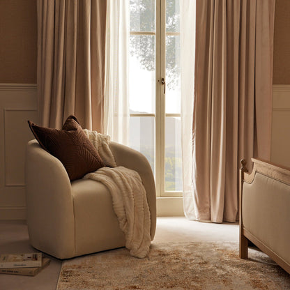 Liberty Accent Chair - Cream Linen - DUSK