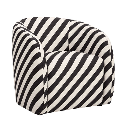 Liberty Accent Chair - Mono Stripe - DUSK