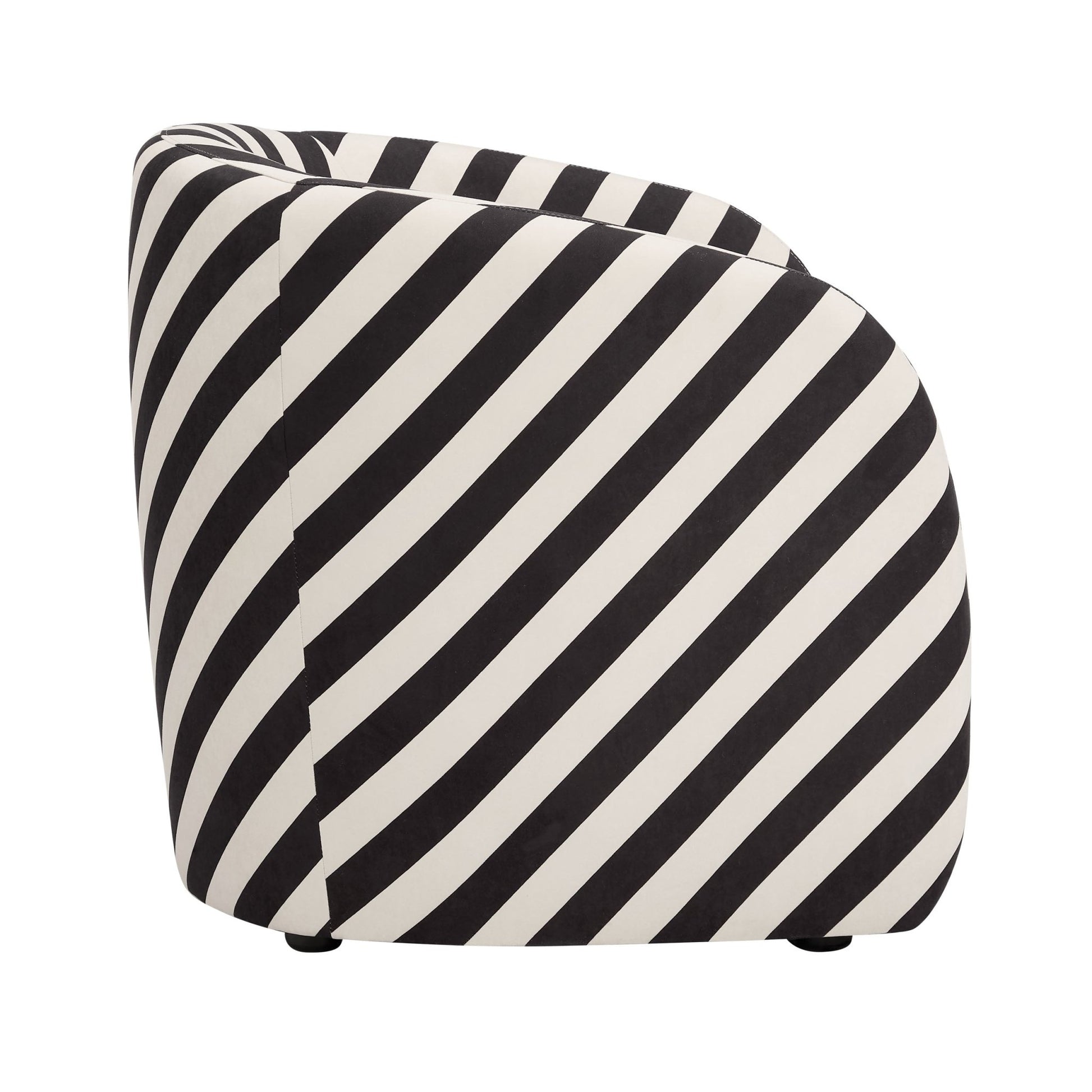 Liberty Accent Chair - Mono Stripe - DUSK