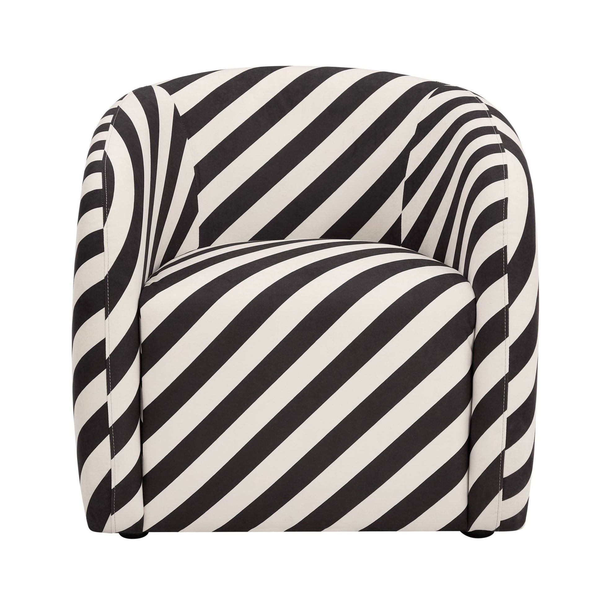 Liberty Accent Chair - Mono Stripe - DUSK
