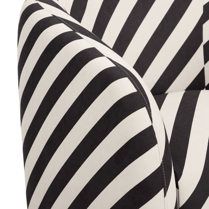 Liberty Accent Chair - Mono Stripe - DUSK
