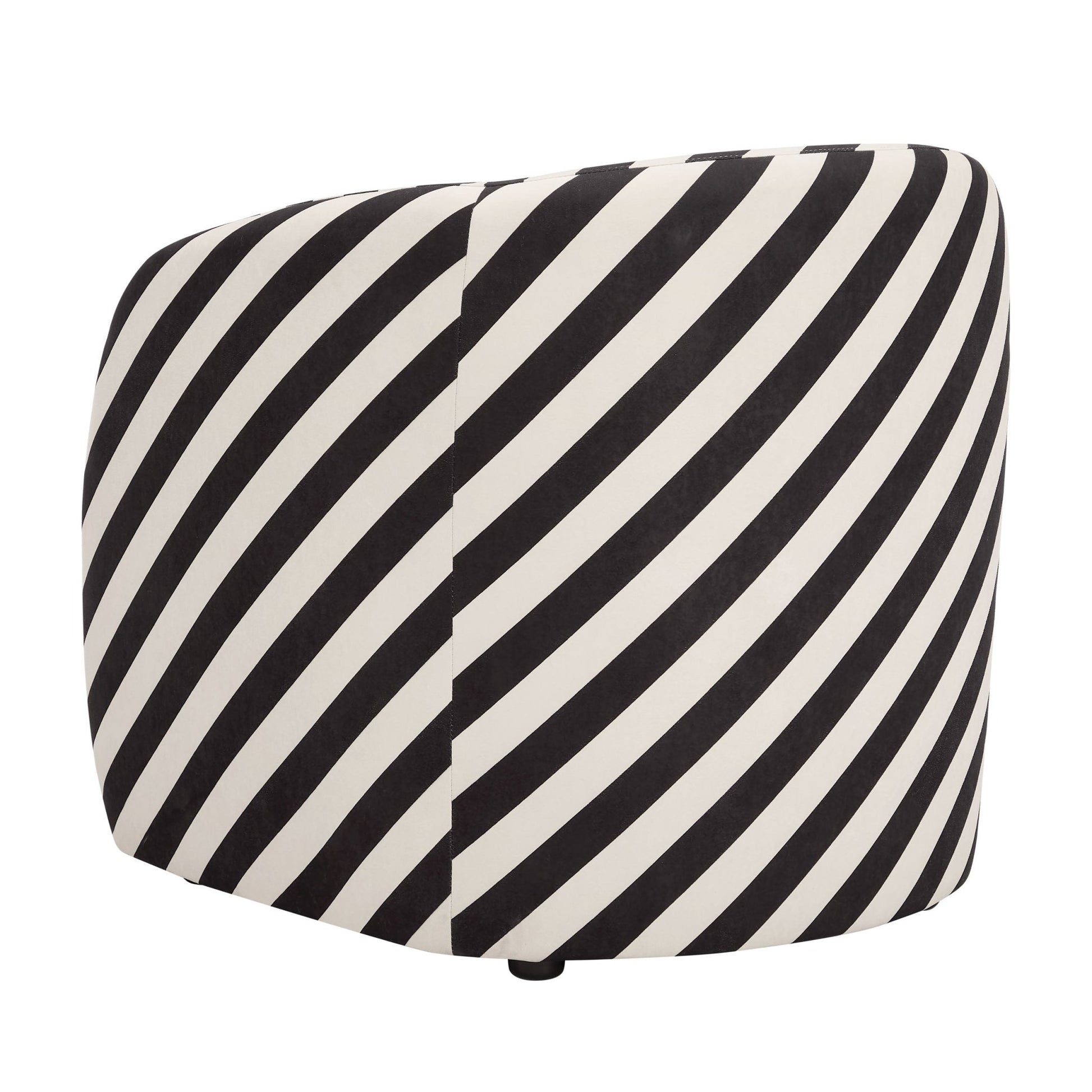 Liberty Accent Chair - Mono Stripe - DUSK