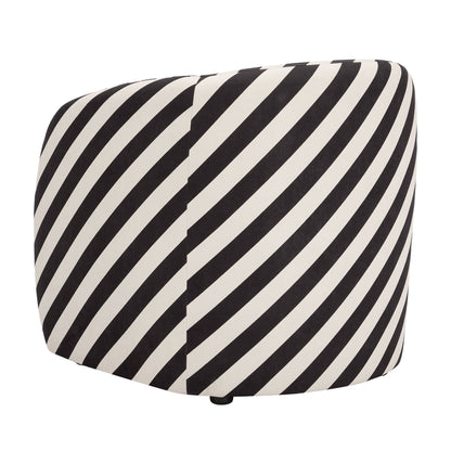 Liberty Accent Chair - Mono Stripe - DUSK