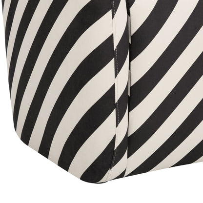 Liberty Accent Chair - Mono Stripe - DUSK