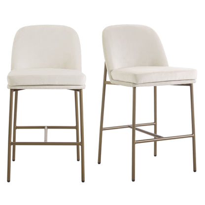 Lily Set of 2 Barstools - Ecru - DUSK