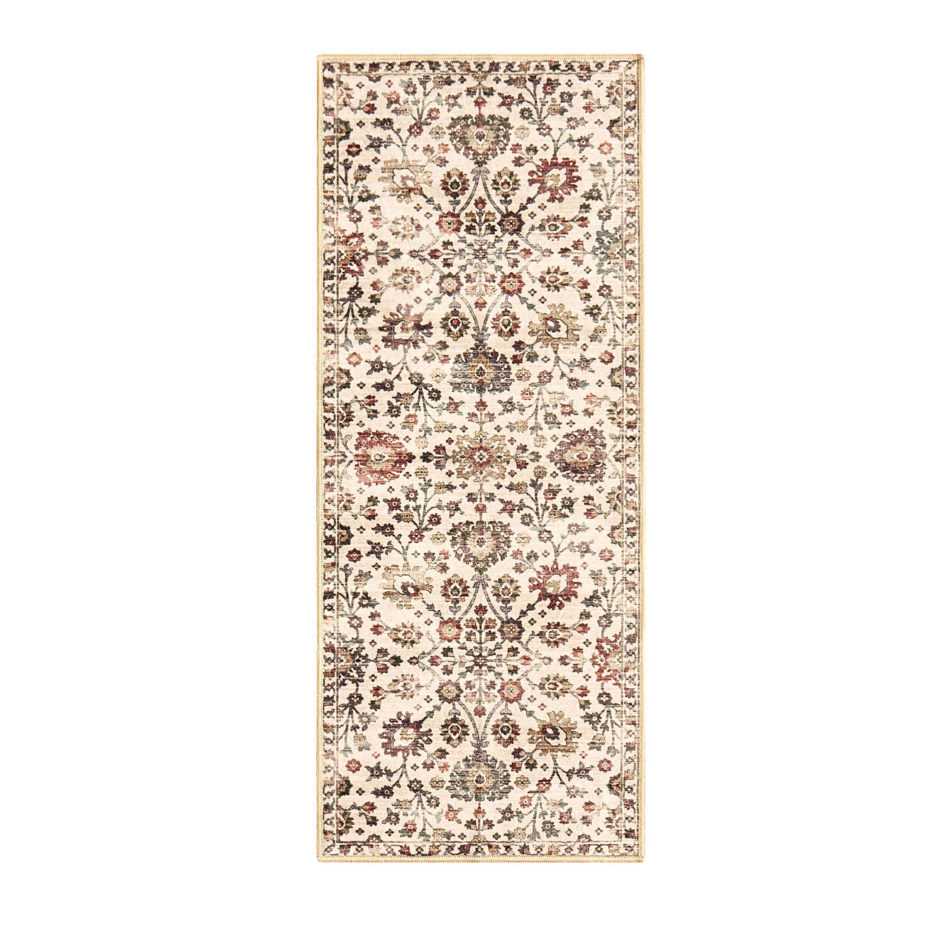 Lily Traditional Floral Runner 60x150cm - Natural/ Multi - DUSK