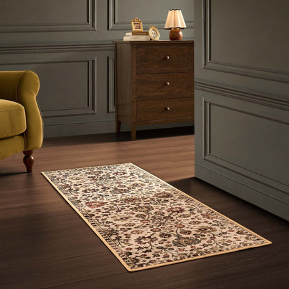 Lily Traditional Floral Runner 60x150cm - Natural/ Multi - DUSK