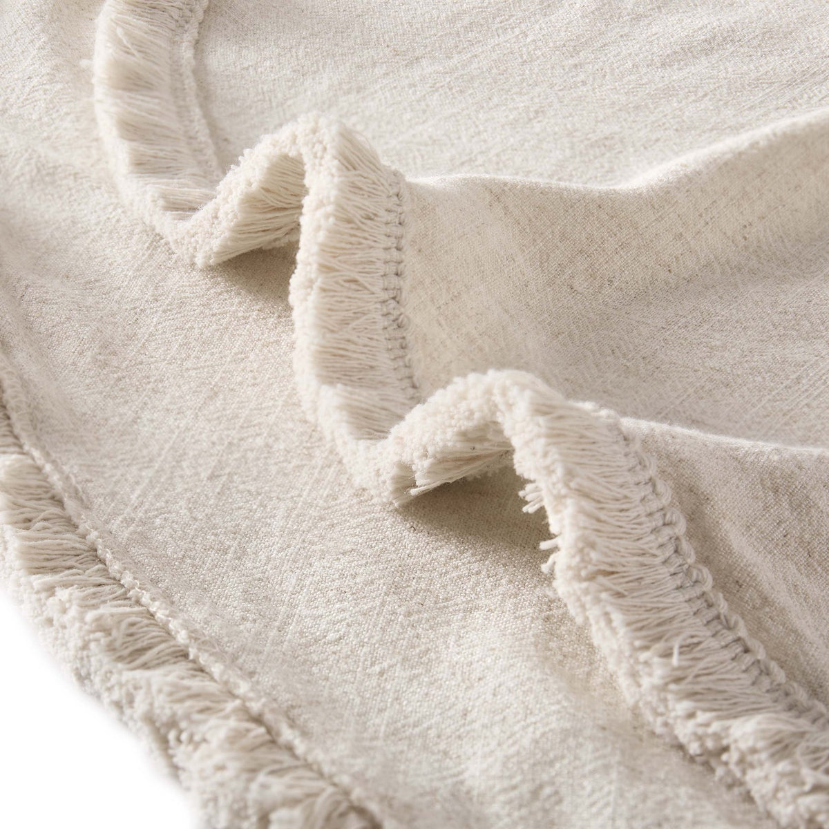 Linen Blend Circle Table Cloth - Sand - DUSK