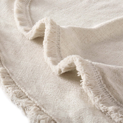 Linen Blend Circle Table Cloth - Sand - DUSK
