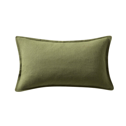 Linen Blend Sofa Cushion Cover - Olive Green - DUSK