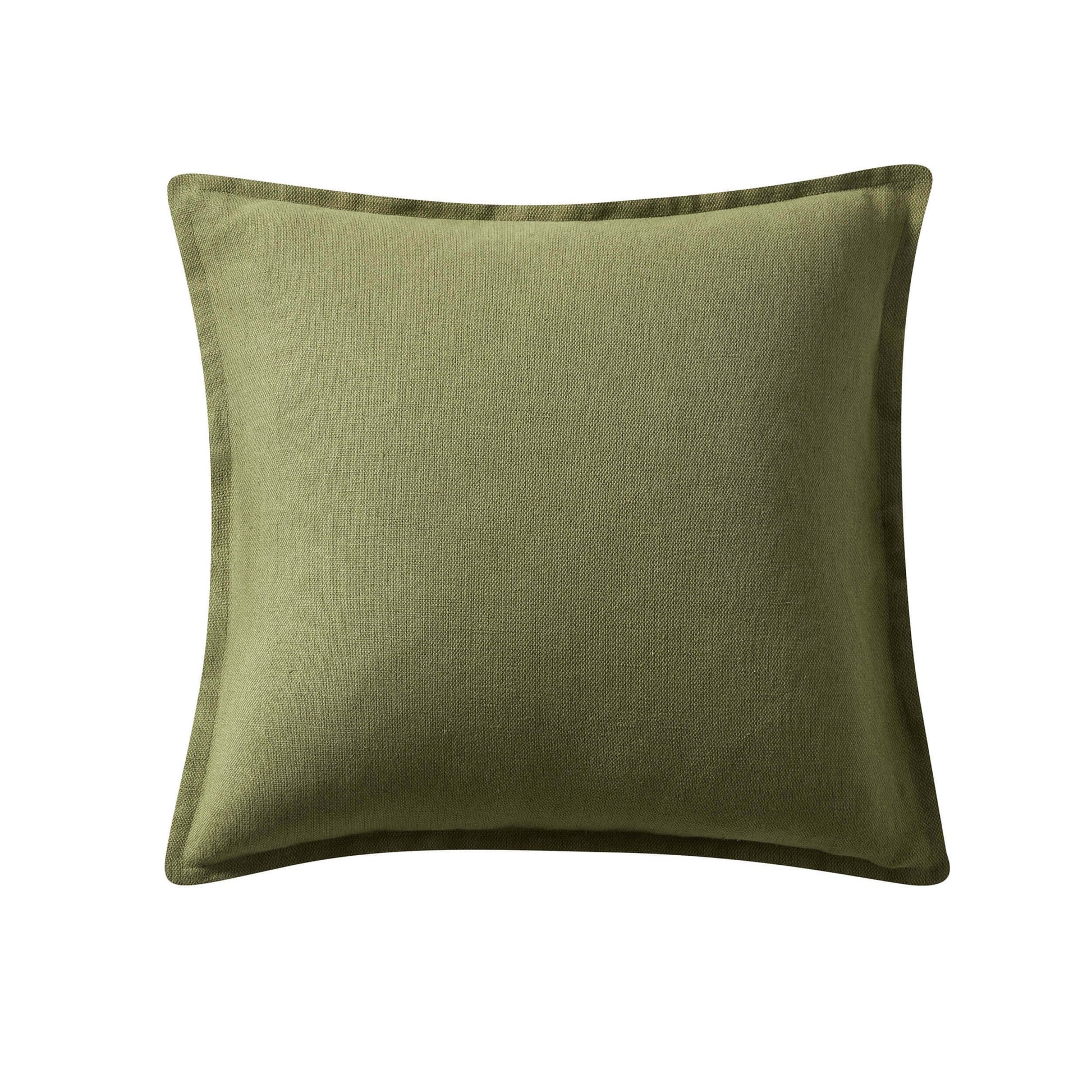 Linen Blend Sofa Cushion Cover - Olive Green - DUSK