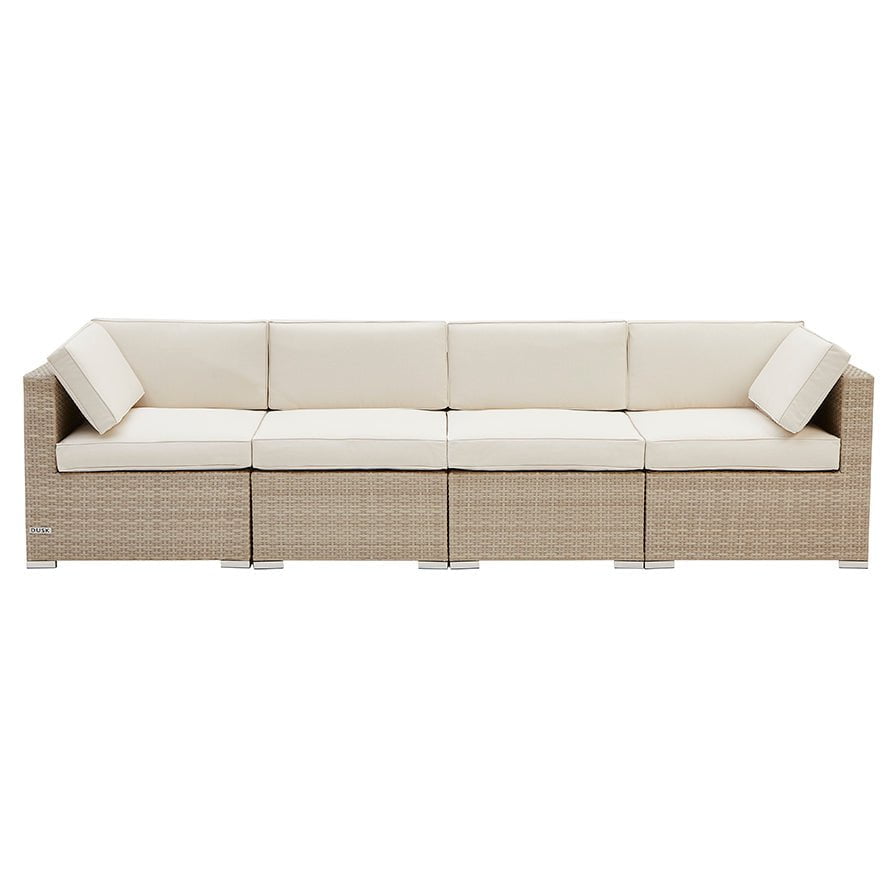 Lisbon 4 Seater Garden Sofa - Natural - DUSK