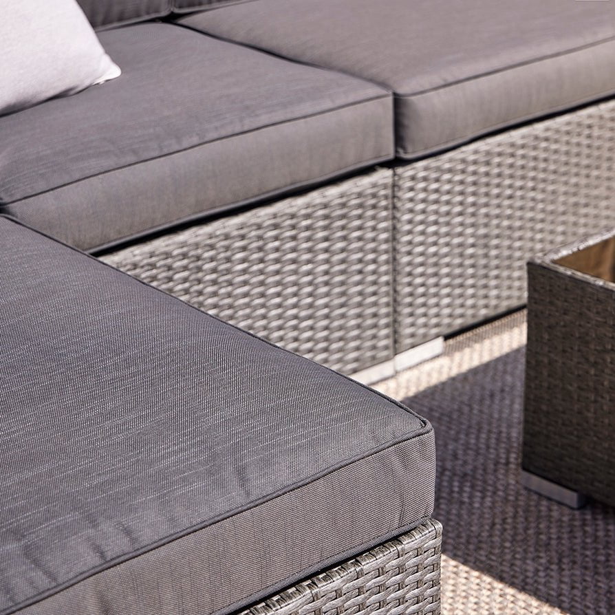 Lisbon Corner Garden Sofa - Grey - DUSK