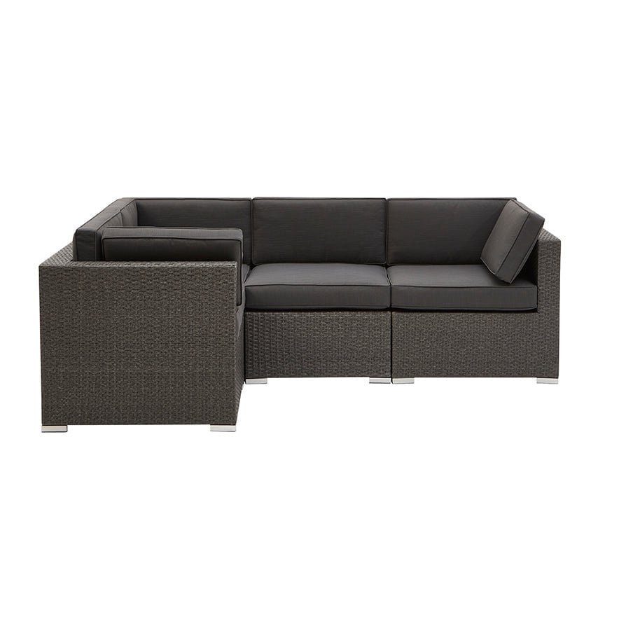 Lisbon Corner Garden Sofa - Grey - DUSK