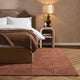 Liv Hand Woven Wool Geometric Pattern Rug - Rust - DUSK